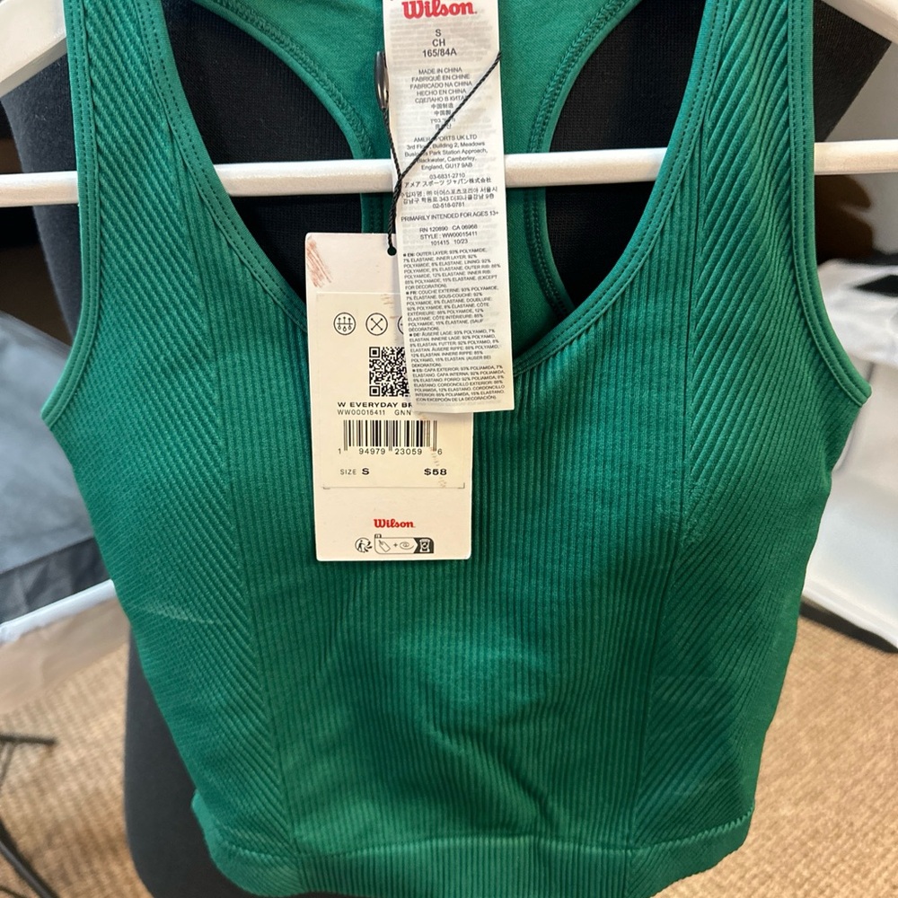 Wilson NWT tennis dress and brami- Sports Bra Bramis black 1XL, 1 green dress L - Picture 4 of 7
